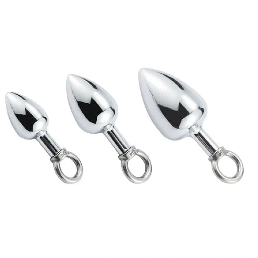 4663 Hook Steel DiscreetChoice Anal Stainless Set Cock with Ring 0821